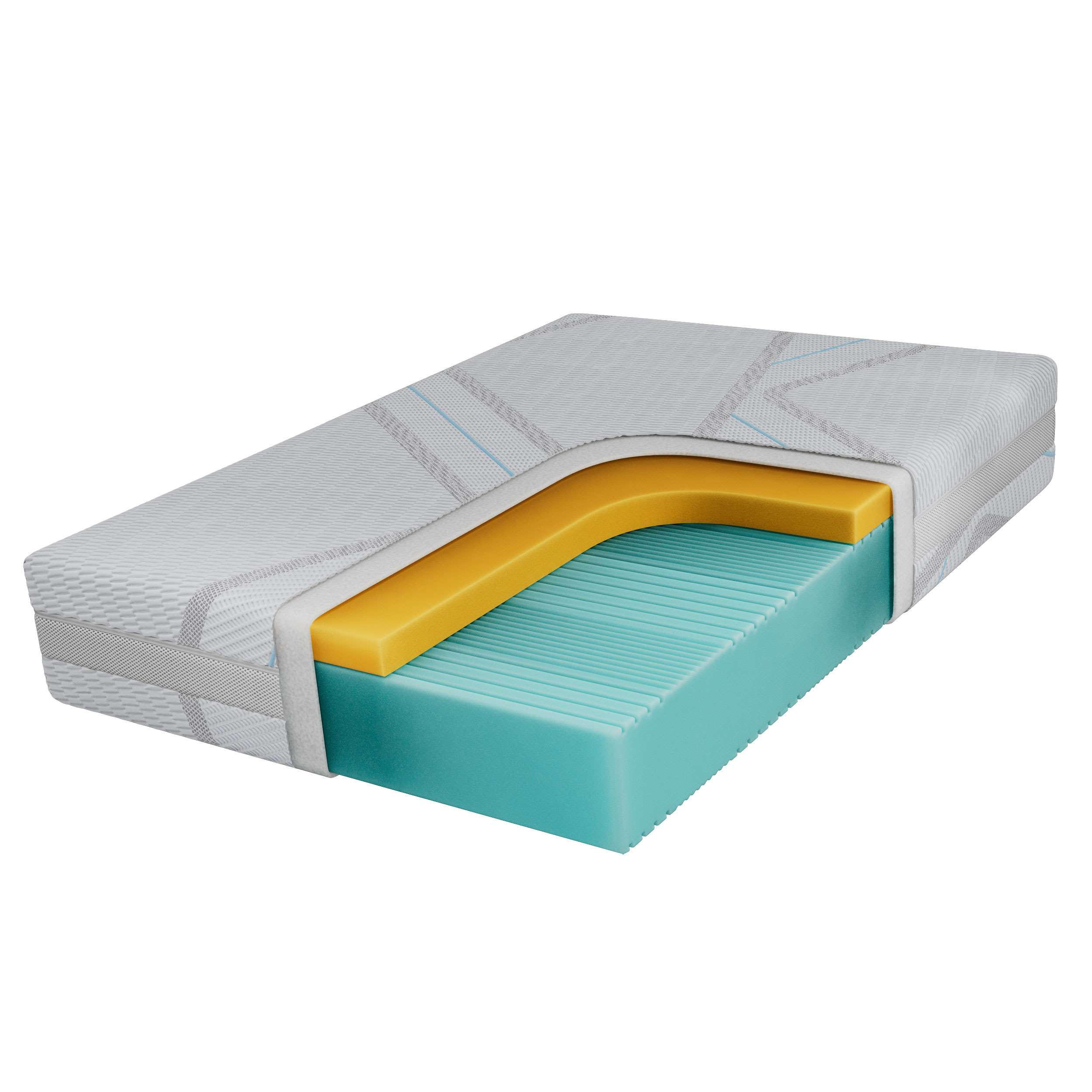 VISCOMATRATZE ORIO - 90/200 - H2 - Lux - Multicolor, Textil (90/200cm) - MKS