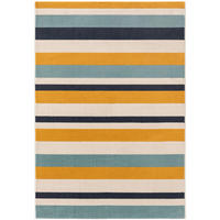 TEPPICH Dessert Blau/Gelb 120x170 cm - Blau, Textil (120/170cm) - benuta Pop