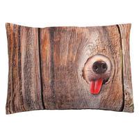 KISSENBEZUG Fotodruck 40x60 cm Holz - Braun, Textil (40/60cm) - TiborTex