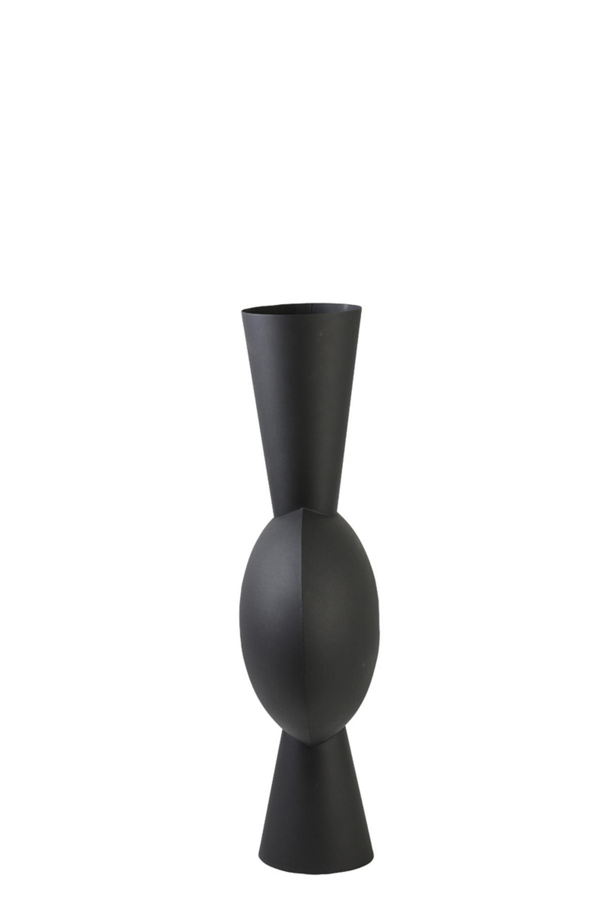 VASE Kavandu Schwarz 37,5/22/81 cm - Schwarz, Metall (79.5cm) - Light & Living