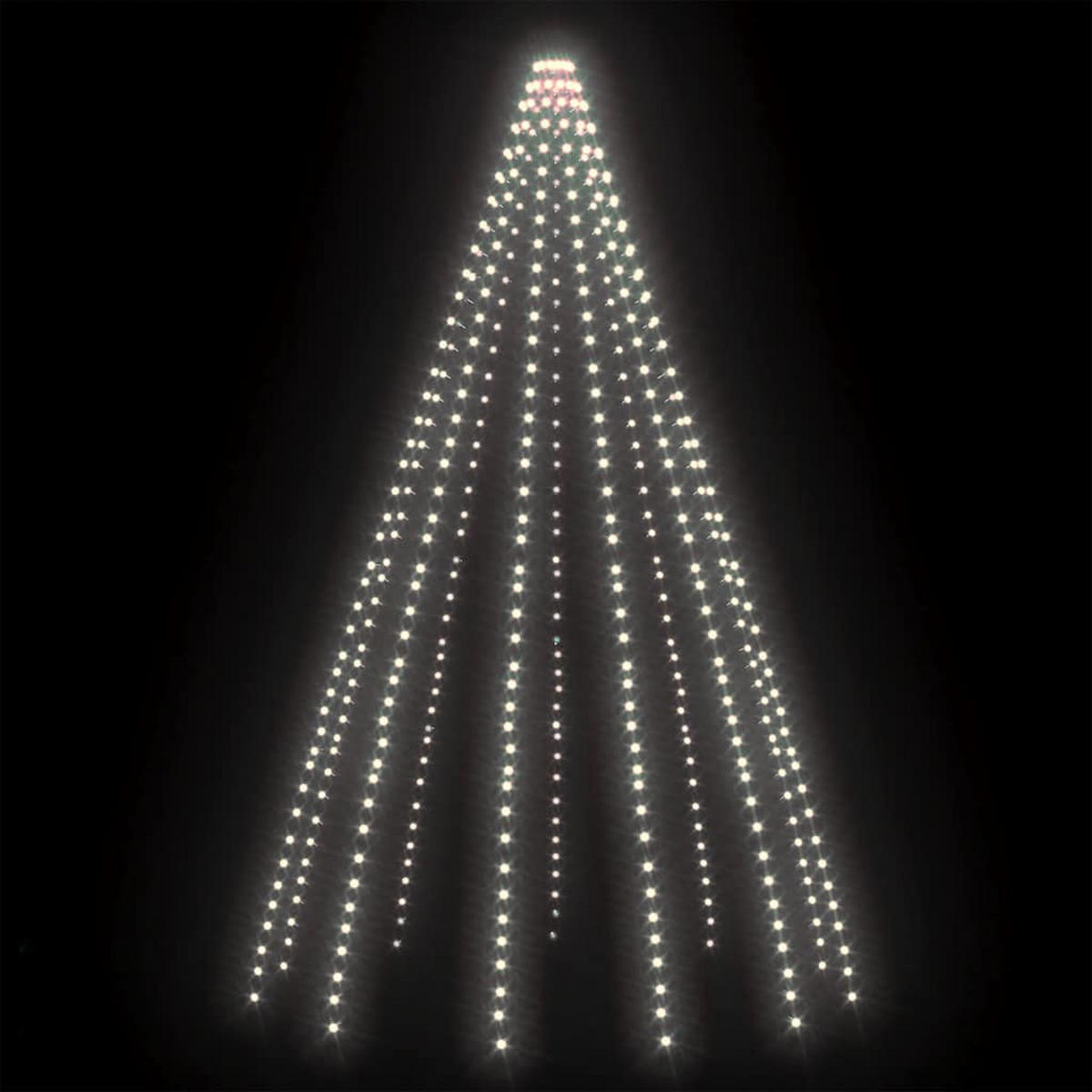 WEIHNACHTSBAUM-BELEUCHTUNG 500 Leds Kaltweiss 500 Cm - Weiß, Kunststoff (11/11/500cm) - vidaXL
