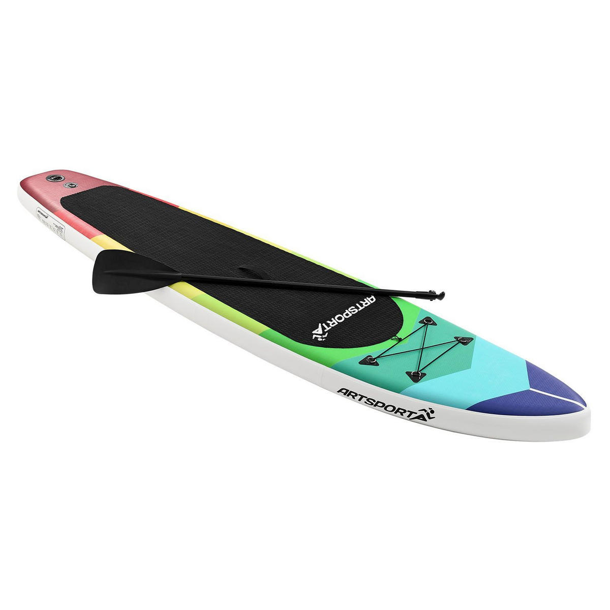 STAND UP Paddle Board Retro Love aufblasbar mit Tasche & Zubehör - Rot, Kunststoff (320/76.5/15cm) - Artsport