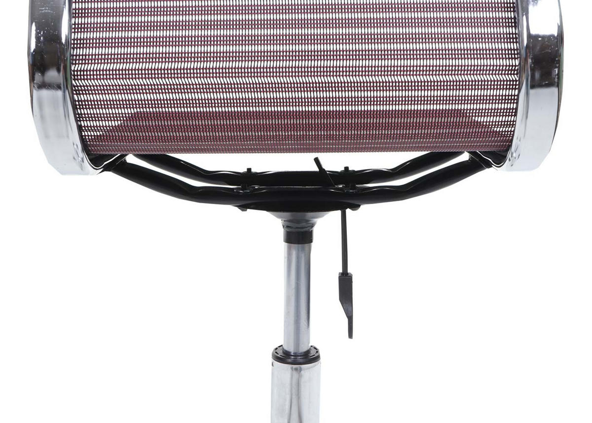 DREHSTUHL HxBxT 82x49x49cm Sitzhöhe 43cm Netzbezug Stoff/Textil Weinrot - Weinrot, Kunststoff (49/82/49cm) - PROREGAL