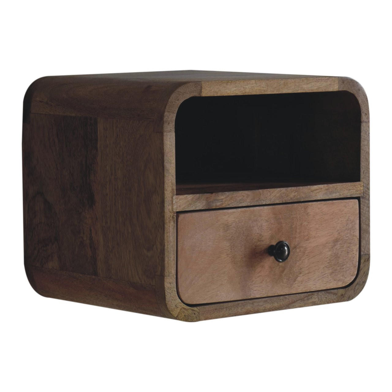 NACHTTISCH Levitate - Beige/Messingfarben, Holz/Metall (30/25/25cm) - Artisan Furniture