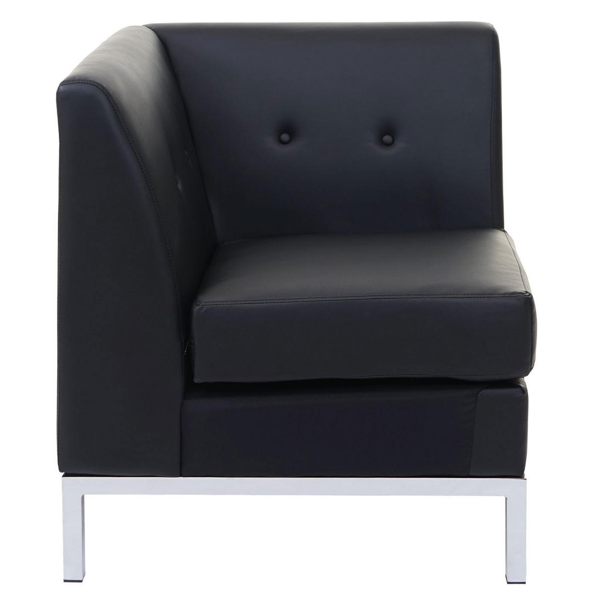 SESSEL ERWEITERBAR Schwarz - Schwarz, Textil (72/82/72cm) - MCW
