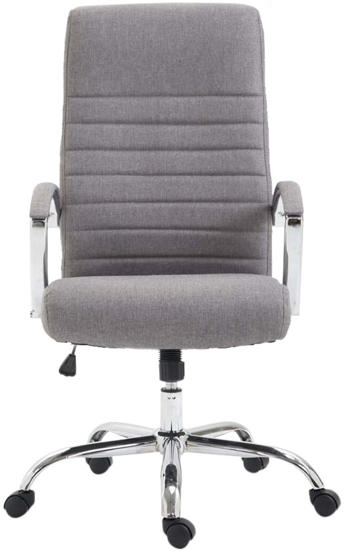 CHEFSESSEL Stoff Grau - Grau, Textil/Metall (60/110/68cm) - CLP