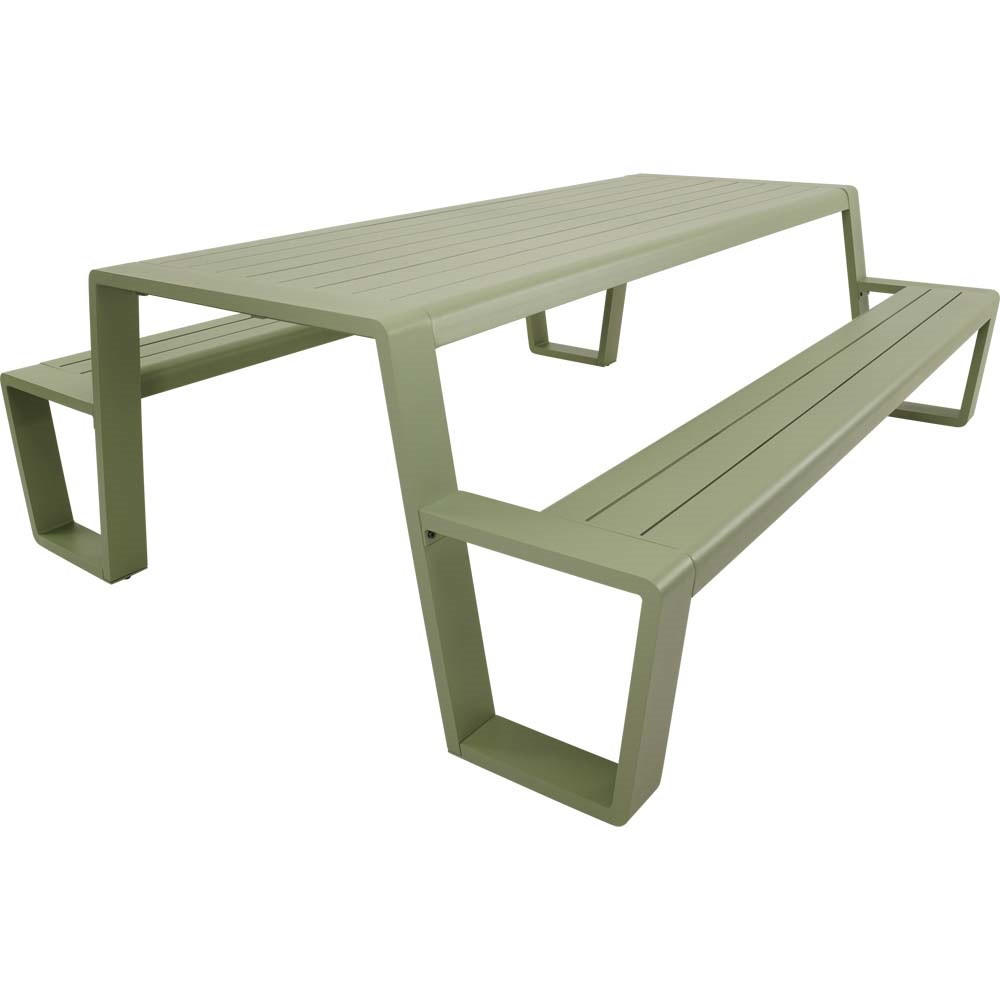 PICKNICK-SET Estilo - Grün - 220/183/74 cm - Grün, Metall - Lesli Living