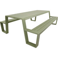 PICKNICK-SET Estilo - Grün - 220/183/74 cm - Grün, Metall - Lesli Living