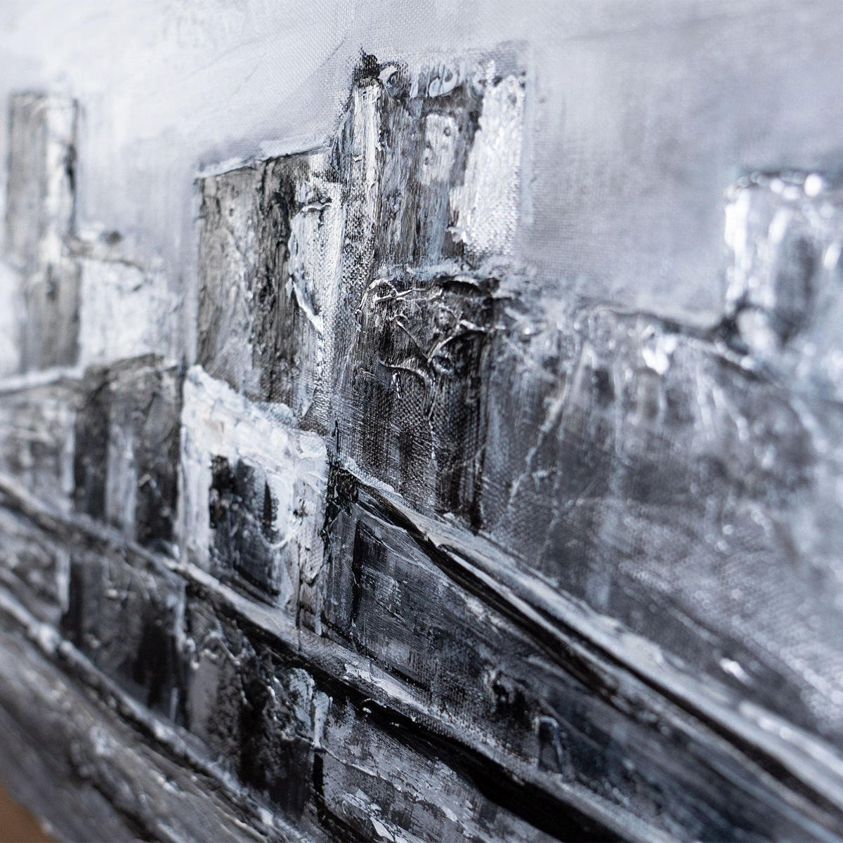 GEMÄLDE Architektur der Zeit auf Keilrahmen 115x50 cm - Multicolor, Holz (115/50cm) - YS-art gallery