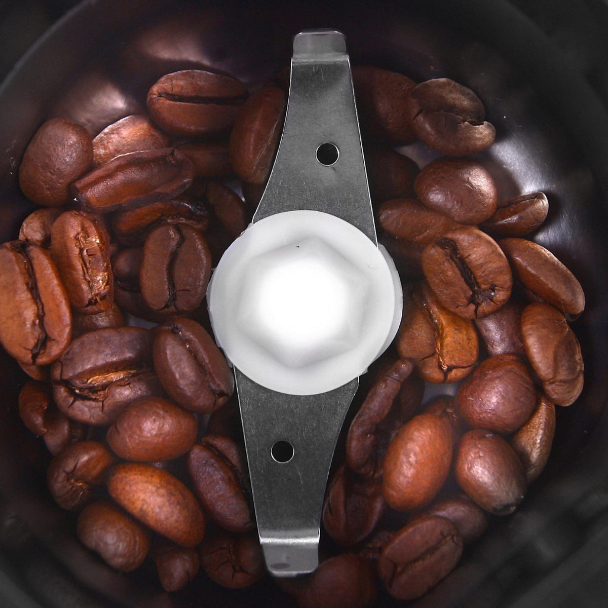 KAFFEEMÜHLE, Elektrisch, 150W, 70g Füllmenge, Edelstahl Mahlwerk, Kaffee, Espresso, Gewürze, Nüsse, Haushalt, Küchenmaschine, Silber, Bohnen, Aroma - Silberfarben/Schwarz, Kunststoff (10/18/10cm) - Adler