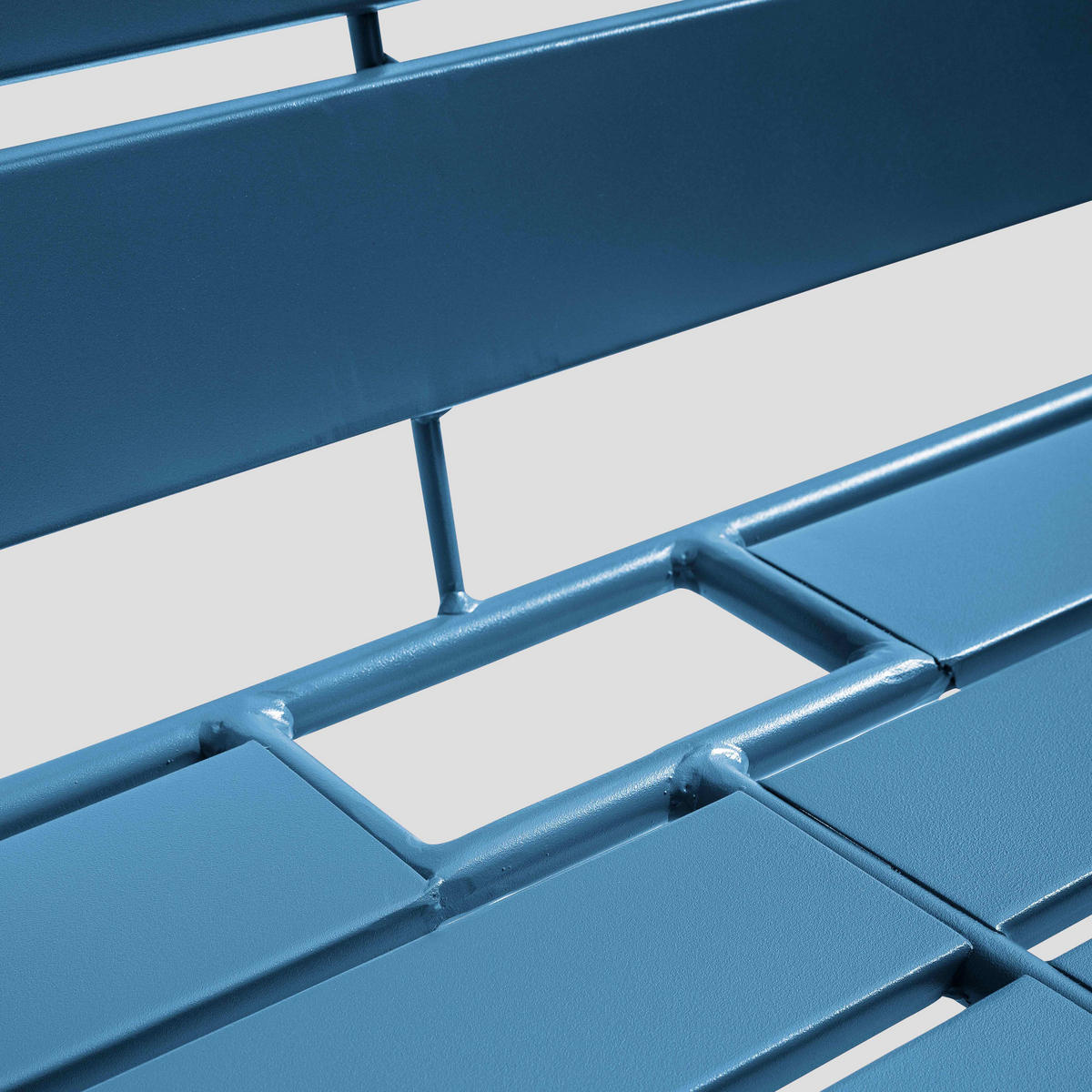 GARTENSET 3-tlg., Pazifikblau - Blau, Metall - Oviala