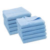 HANDTÜCHER, 10er-Set, 50x100 cm, 80% Baumwolle, 20% Polyester, Blau - Hellblau, Naturmaterialien (50/100cm) - Zollner
