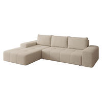 ECKSCHLAFSOFA Tonseo L, Seite: Links - Schwarz/Mokka, Holz/Kunststoff (275/173cm) - MIRJAN24