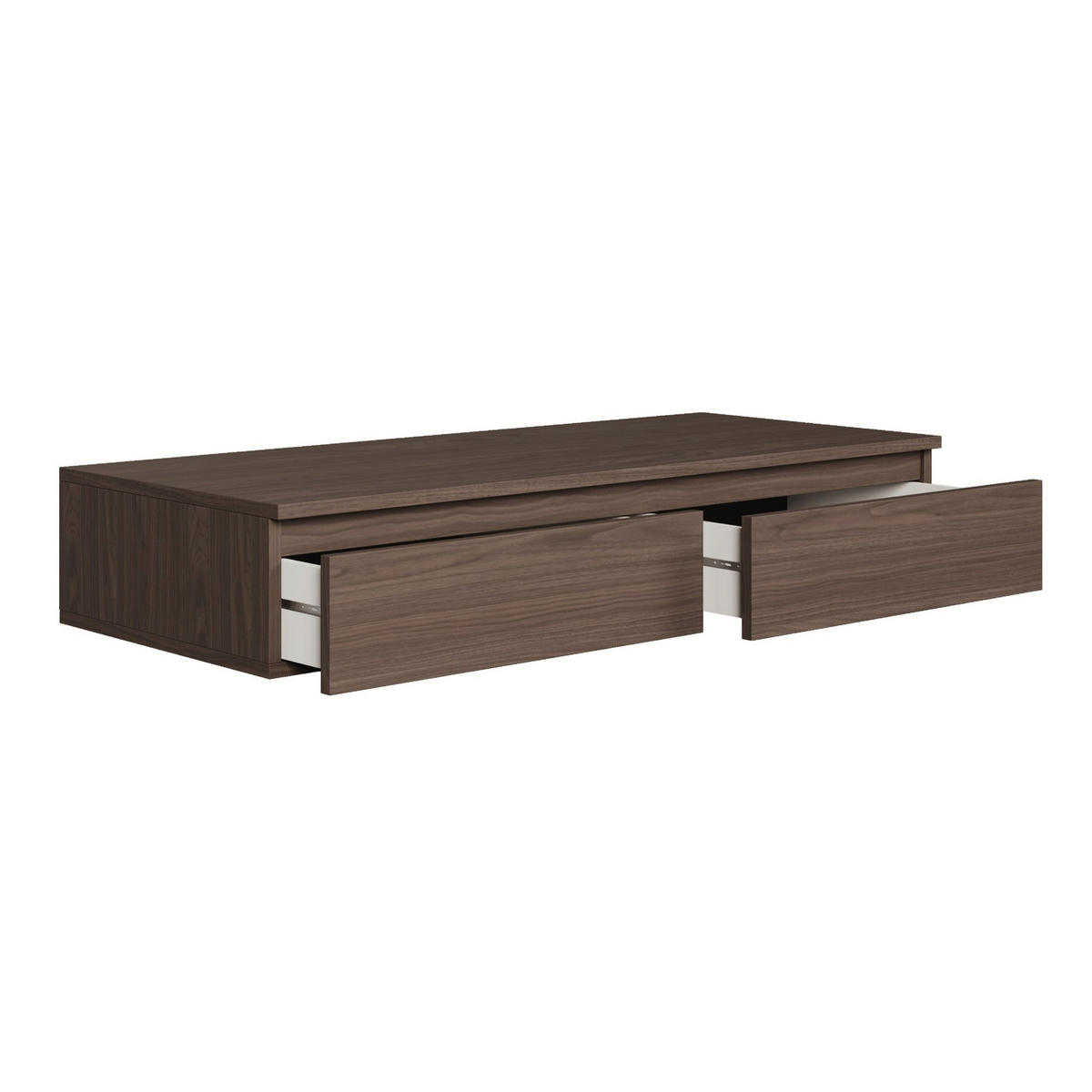 HÄNGESCHREIBTISCH / SCHMINKTISCH Bemmi Nussbaum Wisconsin 120 cm - Dunkelbraun, Holzwerkstoff (50/120/19cm) - Selsey