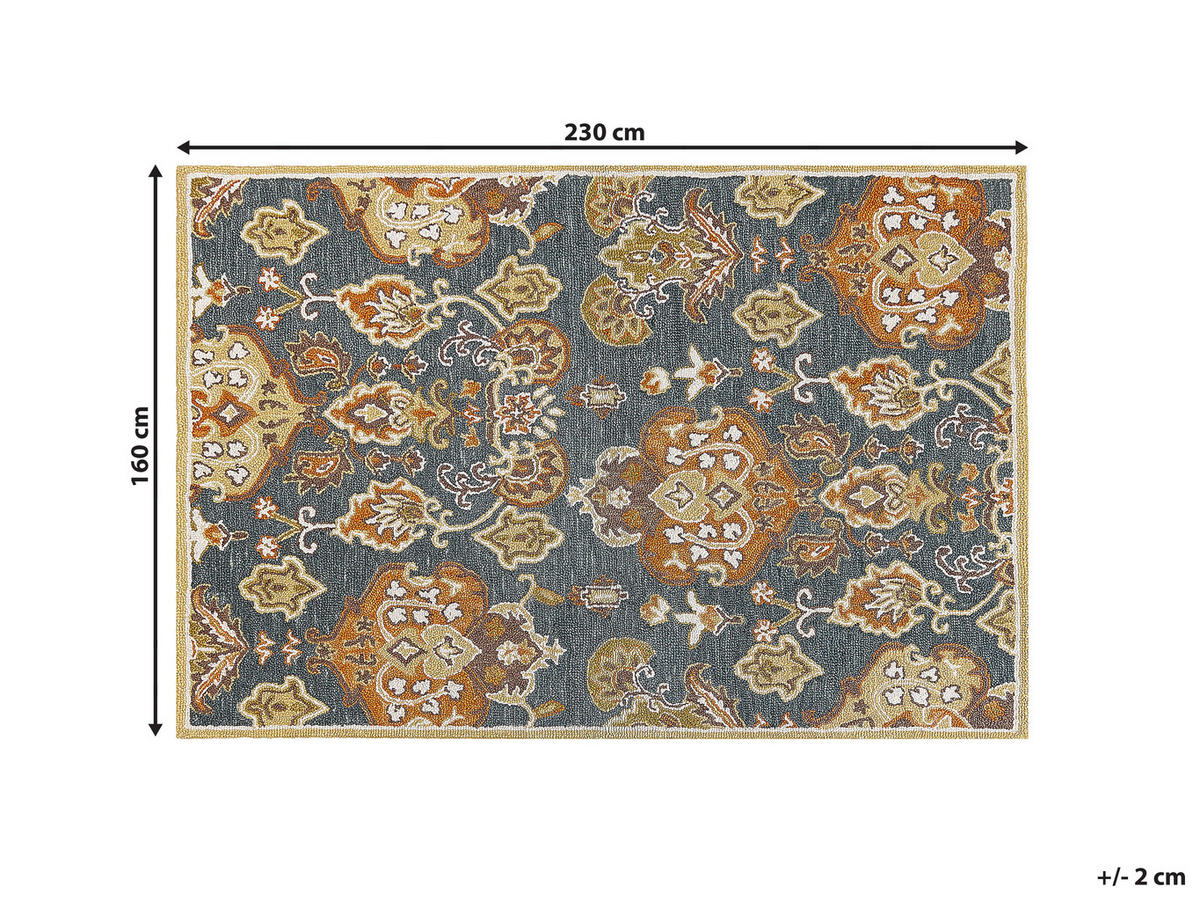 VINTAGE-TEPPICH Umurlu 230/160 cm - Multicolor, Textil (160/230cm) - Beliani