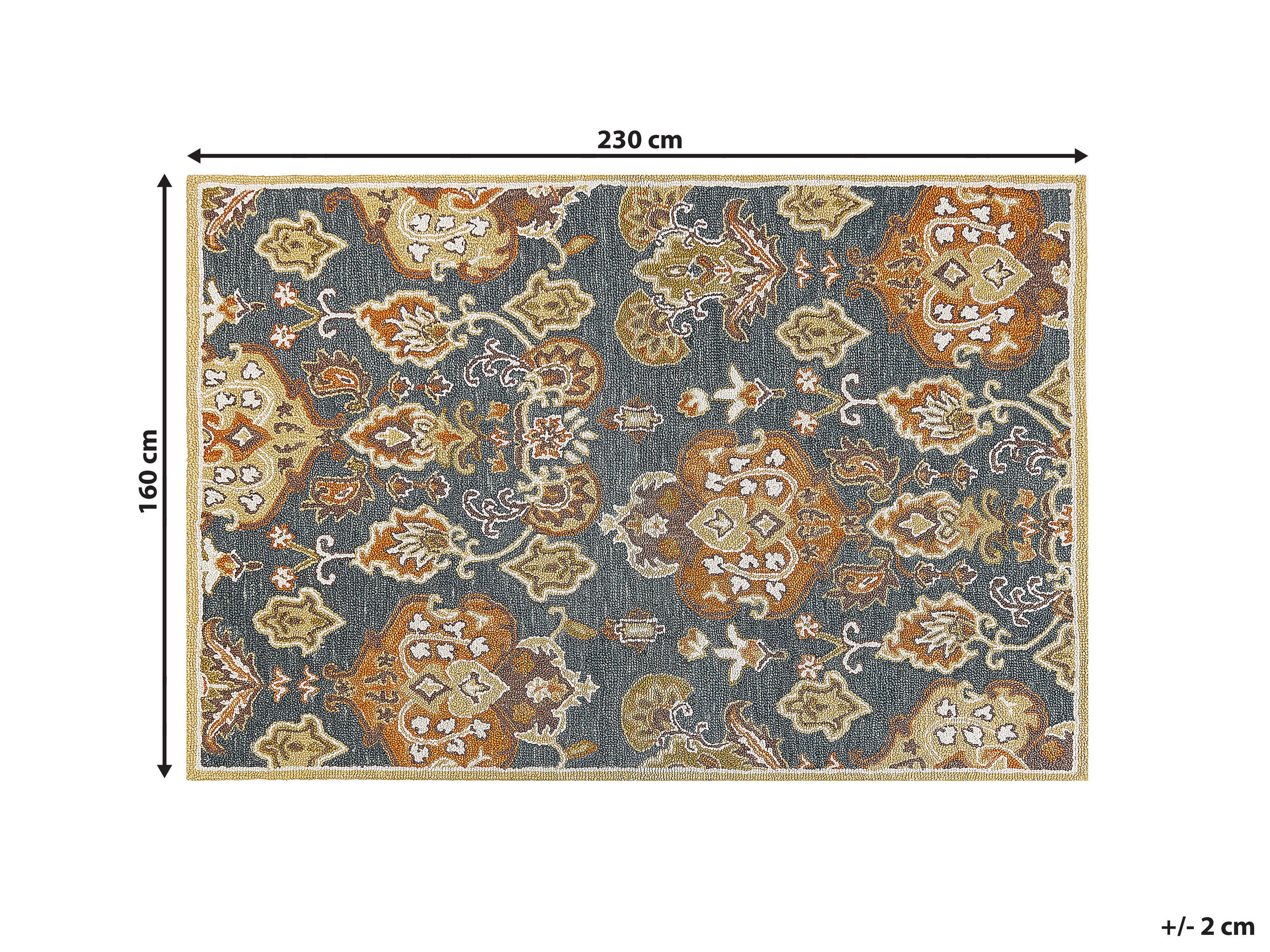 Thumbnail - Beliani Vintage-Teppich, Mehrfarbig, Textil, Orientalisch, Rechteckig, 160x230 cm, Teppiche & Böden, Teppiche, Vintage-T...