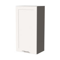 HÄNGESCHRANK Oslo W4/50 Grau / Weiß Matt 50 / 32,5 / 96cm - Weiß/Grau, Holz/Holzwerkstoff (50/96/32.5cm) - Feldmann-Wohnen