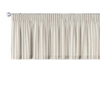 KURZGARDINE Quadro mit Kräuselband, braun und weiß, 390x40 cm - Beige, Textil (390/40cm) - Dekoria