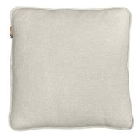 WOLLKISSEN recycelte Wolle Struktur Abbeyweiß 50x50 - Weiß, Textil (50/50/12cm) - Malagoon
