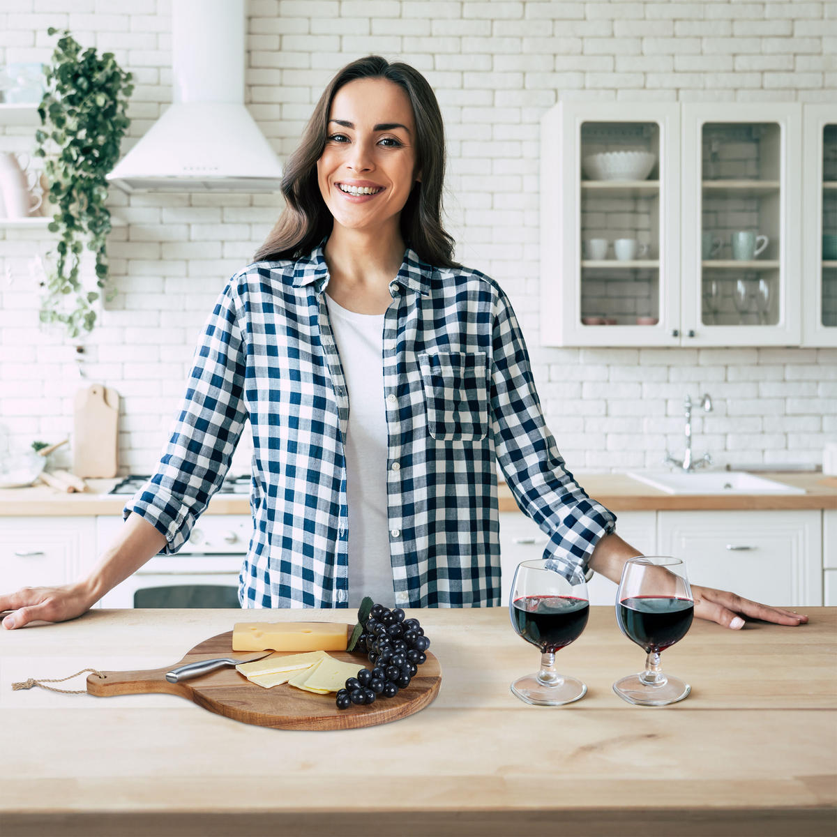 PIZZABRETT - Hellbraun, Holz (35.5/48/2cm) - Relaxdays