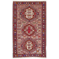 TEPPICH Sumak Shahsavan Mehrfarbig 201/114 cm Schurwolle - Multicolor, Textil (114/201cm) - Looma