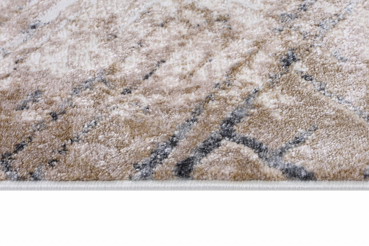 KOBEREC béžový hnedý krémový - 120 x 170 cm - svetlohnedá, textil (120/170cm) - Mazovia