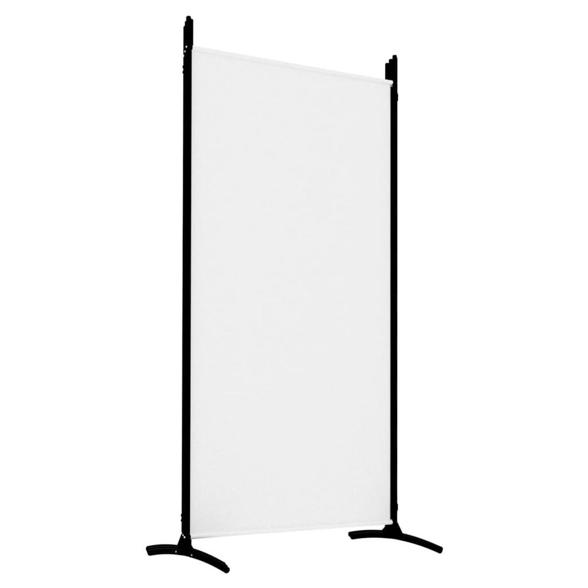 PARAVENT 5Er Set Weiss 433/180 Cm Stoff - Weiß, Textil (50/180/433cm) - vidaXL