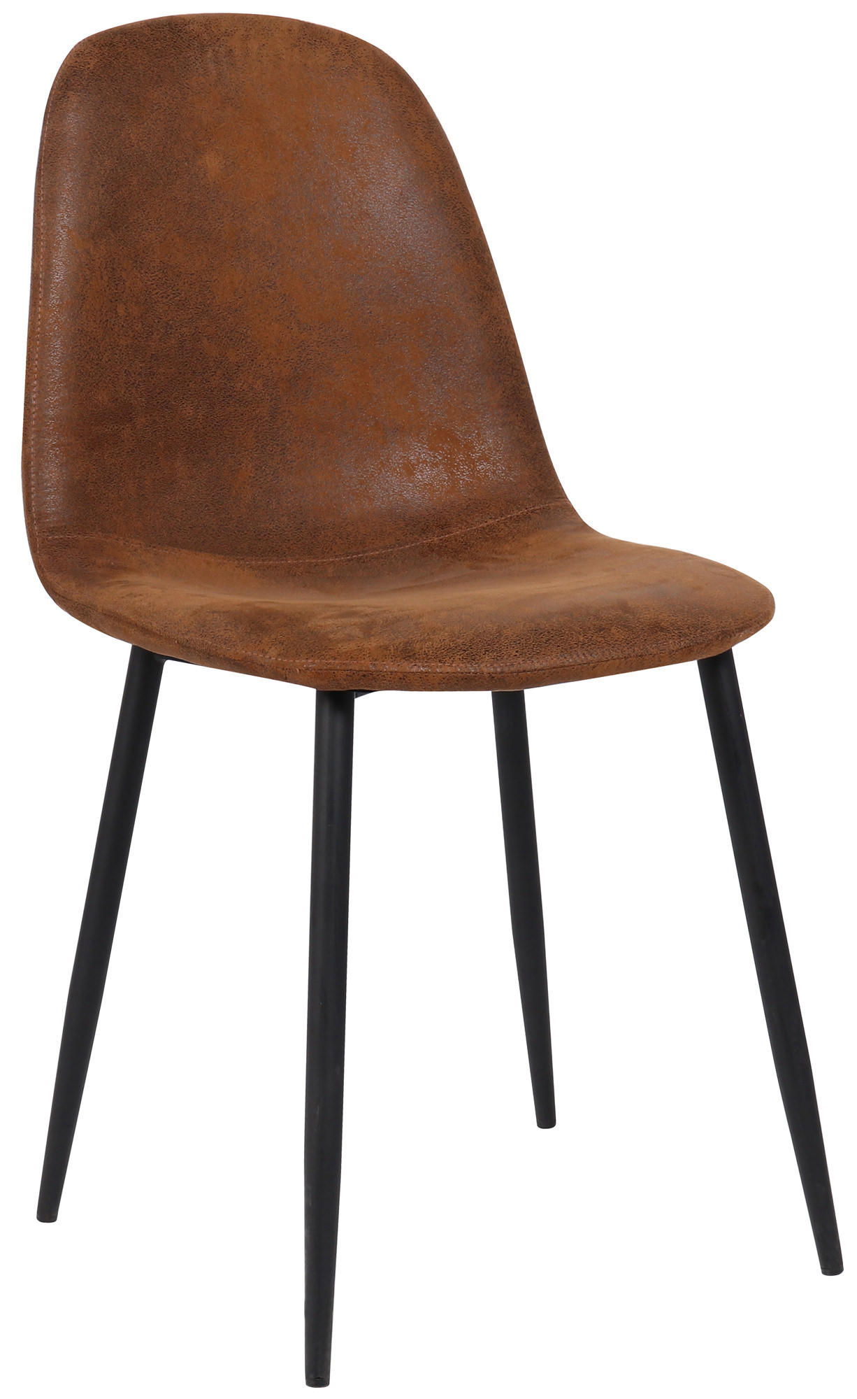 ESSZIMMERSTUHL MOVI Braun Kunstleder Metall 88x44x51 cm - Braun, Metall (44/88/51cm) - DELUKE