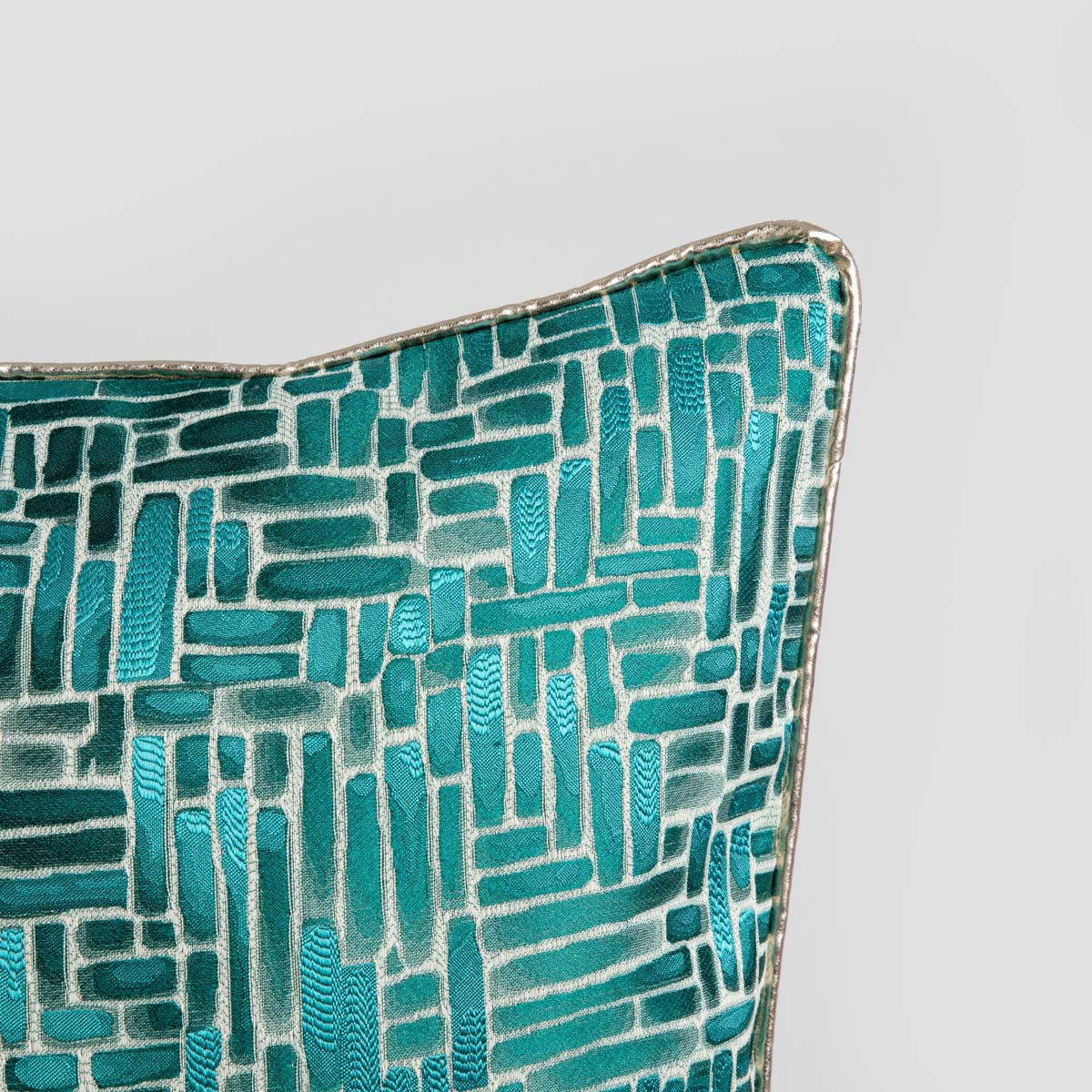 KOPFKISSENBEZUG Sasinoro 45/45 cm - Türkis, Textil (45/45cm) - Homla