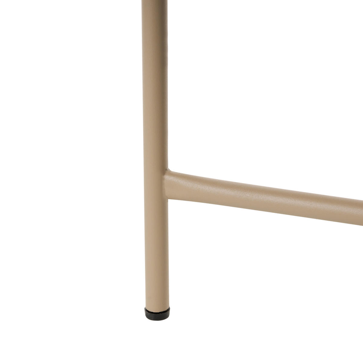 MASĂ BISTRO 50/50 cm metal bej Ovaro - bej, metal (50/50/45cm) - Beliani