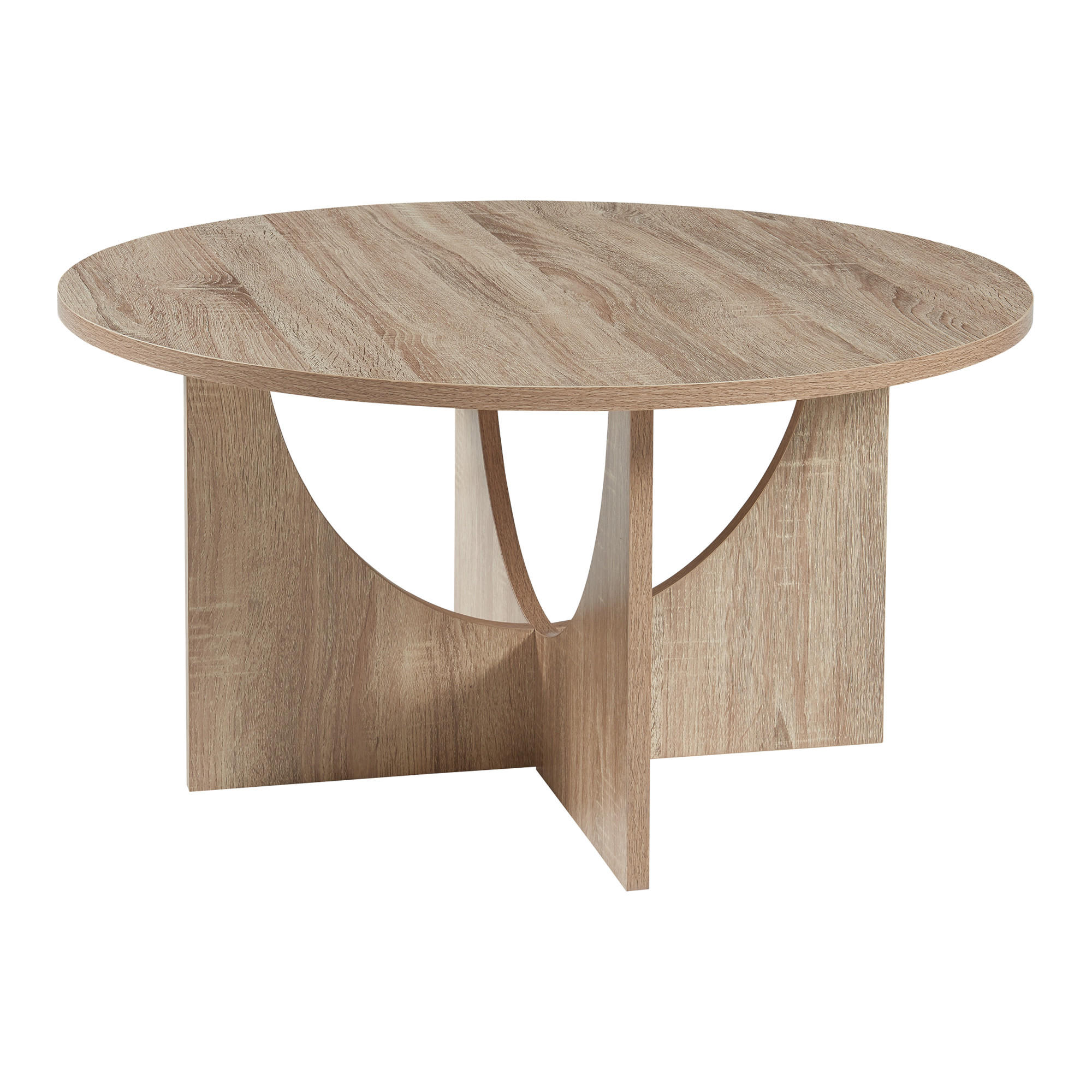 COUCHTISCH Rindal 80/42 cm - Eichefarben, Holzwerkstoff (80/80/41.5cm) - [en.casa]