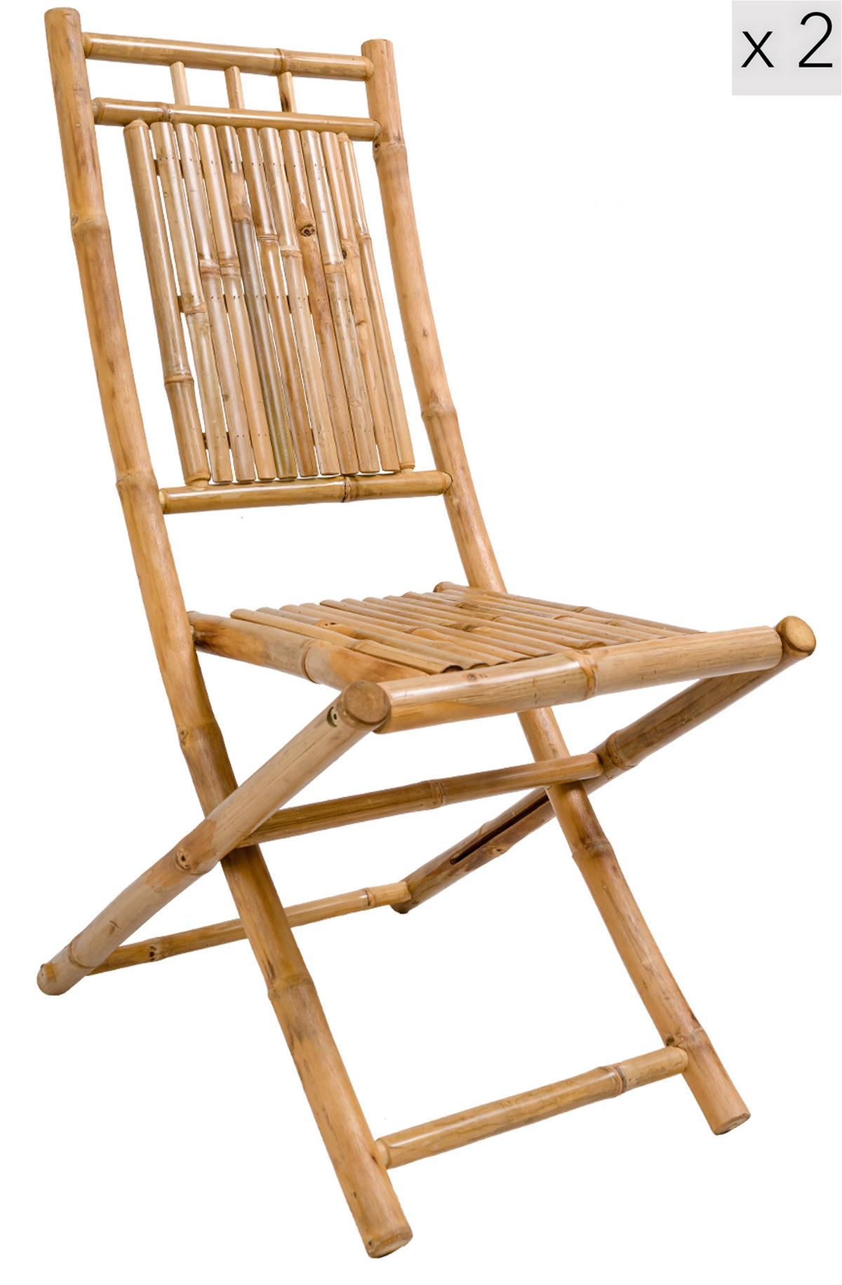 GARTENSTUHL 2er-Set Holz Braun - Braun, Holz (46/98.7/65.5cm) - Nordlys