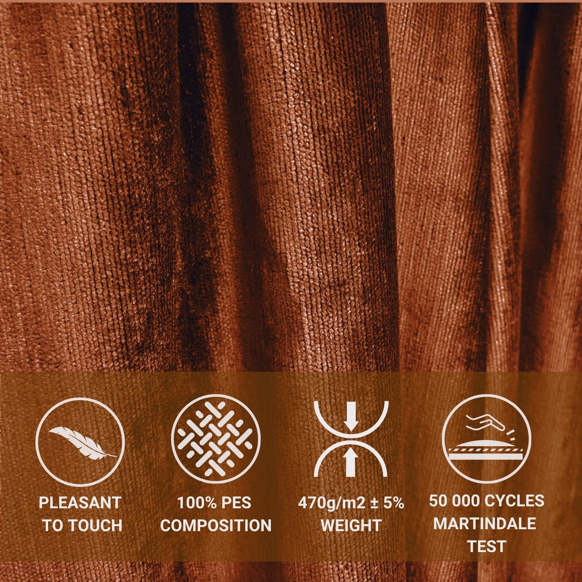 POLSTERBETT Etero Kupfer 120/200 cm im Chenille-Stoff - Wengefarben/Naturfarben, Holz/Holzwerkstoff (120/200cm) - Maison de Reve