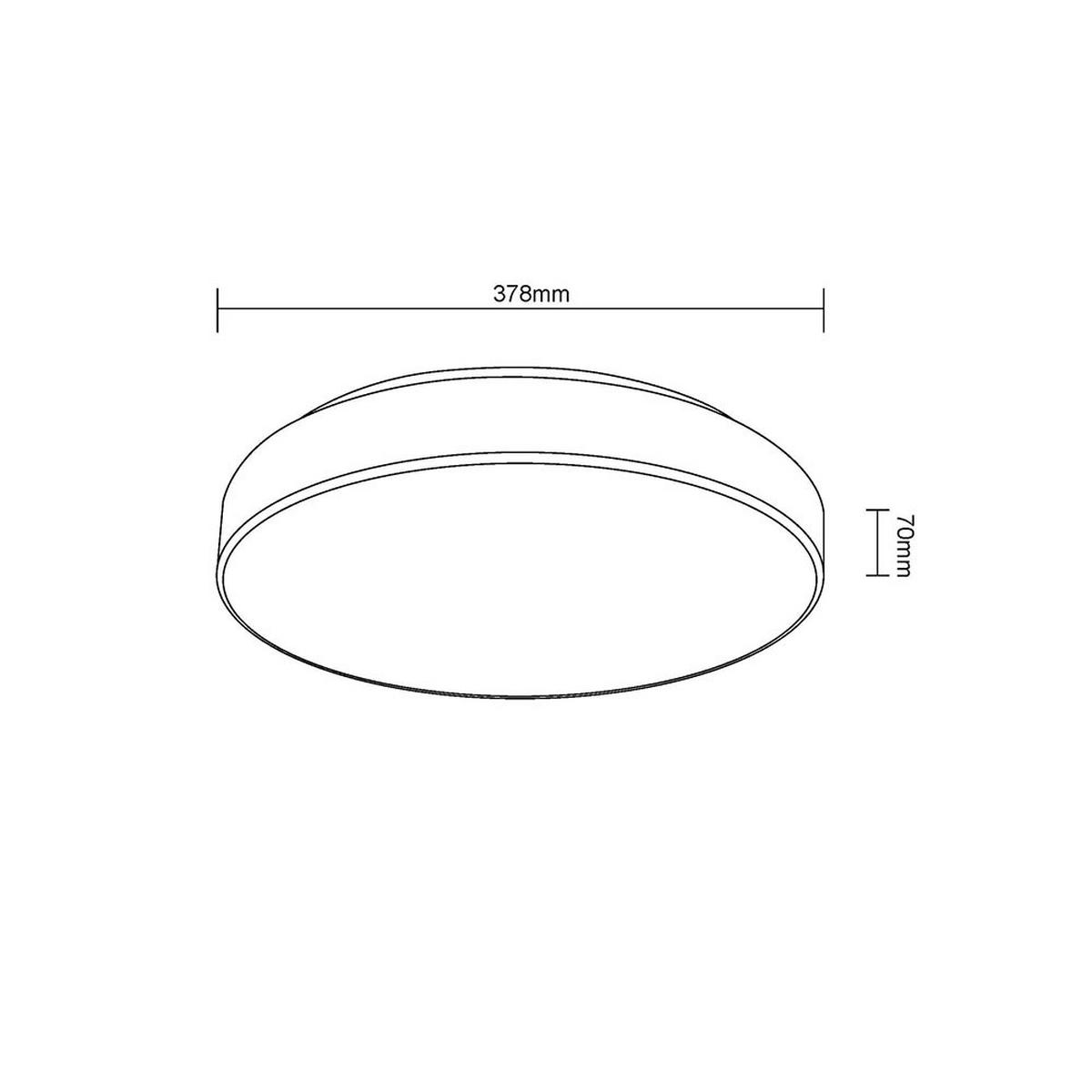 DECKENLEUCHTE LED Metall Schwarz matt CCT - Schwarz, Metall (37.8/37.8/7cm) - Globo Lighting