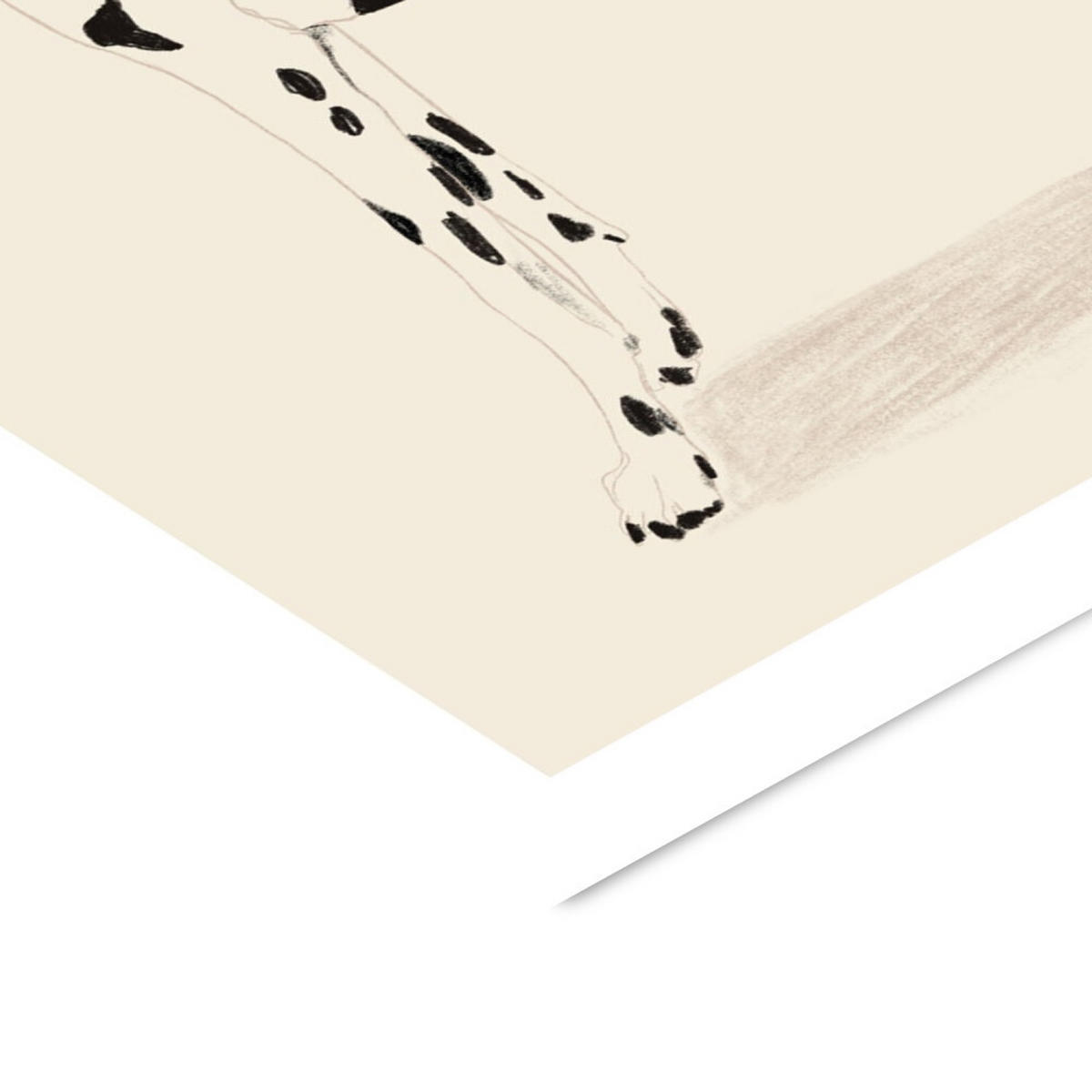POSTER mit Rahmen Jenny Liz Rome - Dalmation - Schwarz/Naturfarben, Holz/Papier (30/40cm) - Poster&Frame
