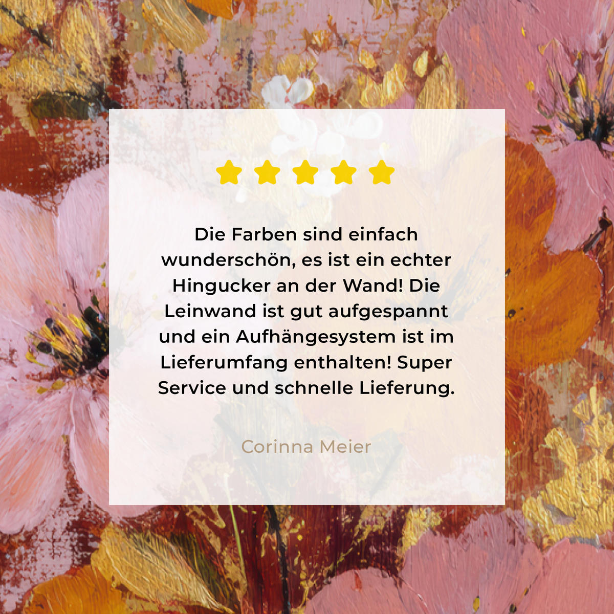 LEINWANDBILD Malerei - Blumen - Rustikal - Rosa Deko Groß 90x140 cm - Altrosa, Textil (90/140cm) - MuchoWow