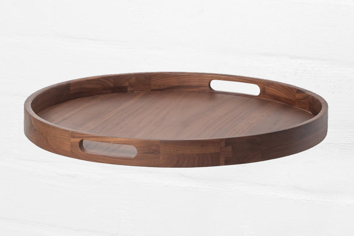 SERVIERWAGEN Hugo, Walnuss - Braun, Holz (51/65/51cm) - WOODEK