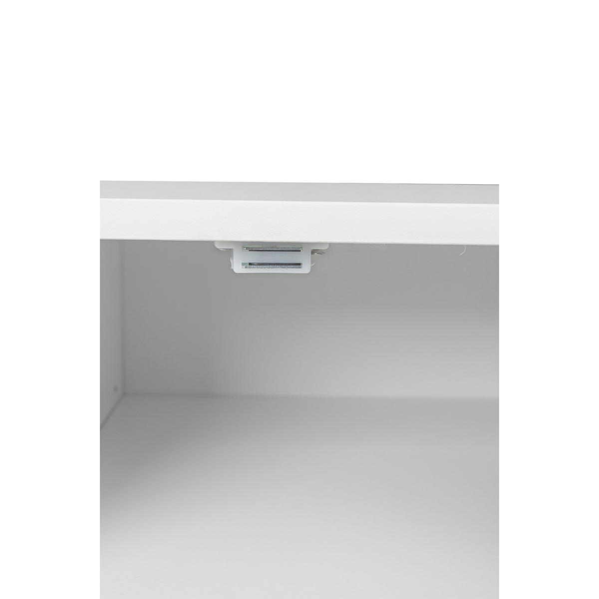 TV-LOWBOARD - Weiß, Holzwerkstoff (140/50/40cm) - Relaxdays