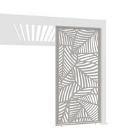 PERGOLA-WAND dekorativ aus Aluminium 113 cm Ivory Sand - Beige, Metall (113/234/6cm) - WEIDE