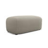 POUF Bouclé Stoff Beige - Beige/Schwarz, Kunststoff/Textil (92/40/48cm) - Makamii