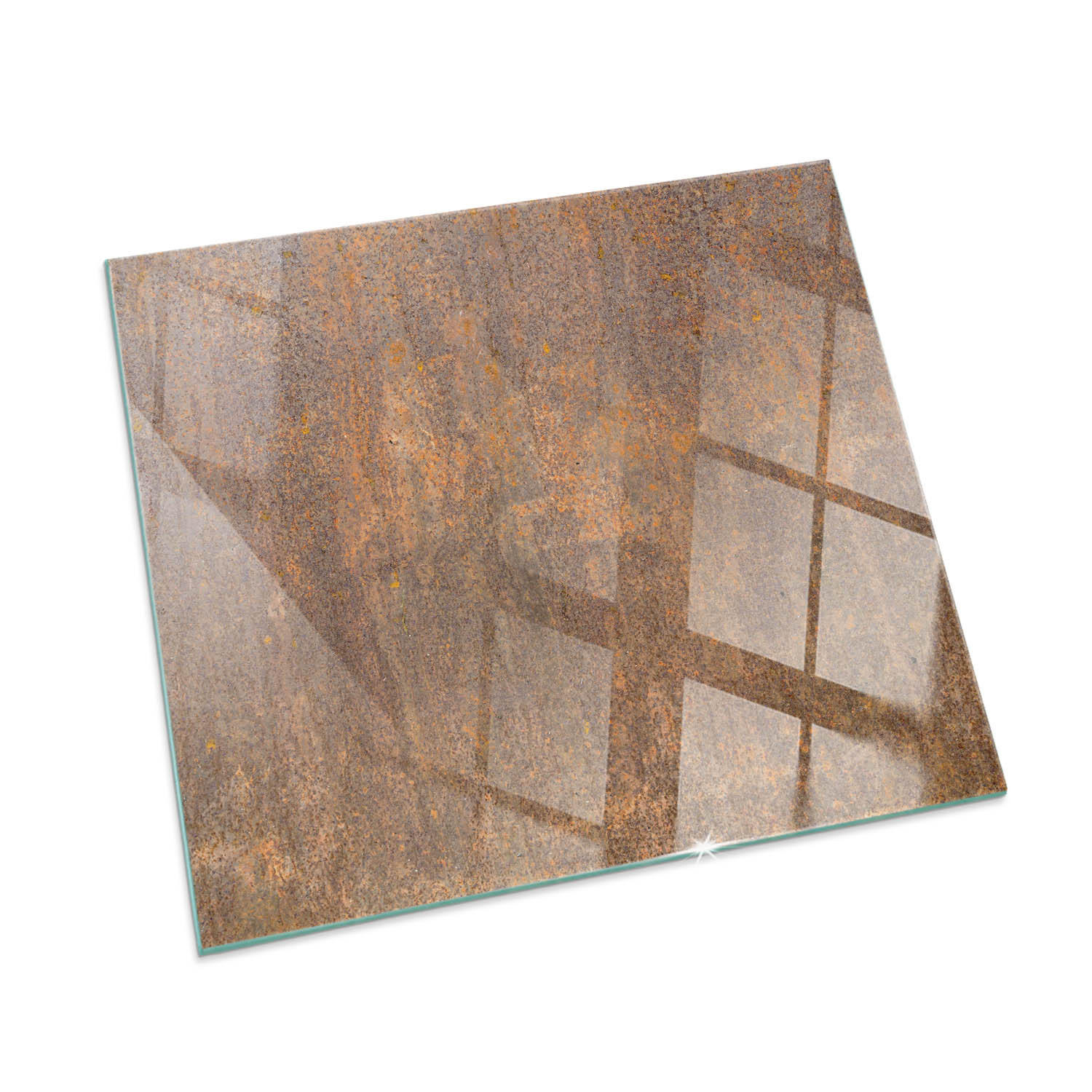 ArtPrintCave Glasplatte Braun 60x60x0.4 cm