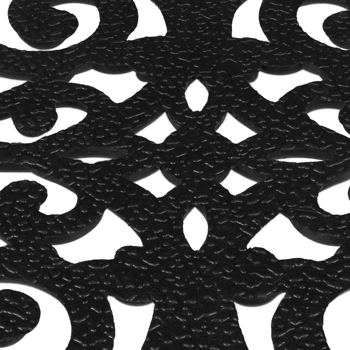 FUSSMATTE - Schwarz, Kunststoff (75/45cm) - Relaxdays