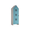 REGALSCHRANK Kania 58x37x171 MDF Weiß/Blau - Blau/Weiß, Holzwerkstoff (58/171/37cm) - 58aufmkessel