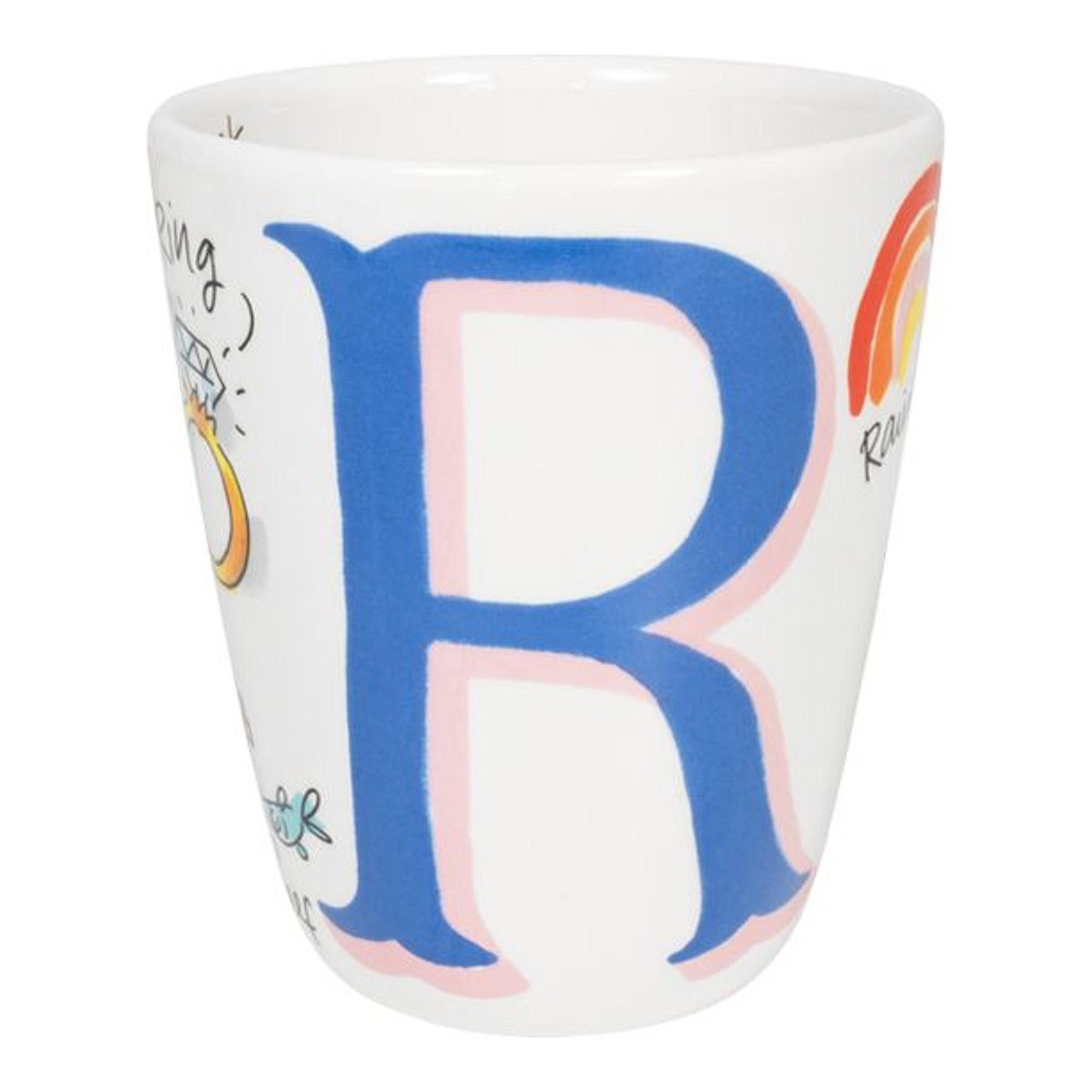 BECHER Liebesbrief R in Bunt - 350 ml - Multicolor, Keramik (0.35L) - Blond Amsterdam