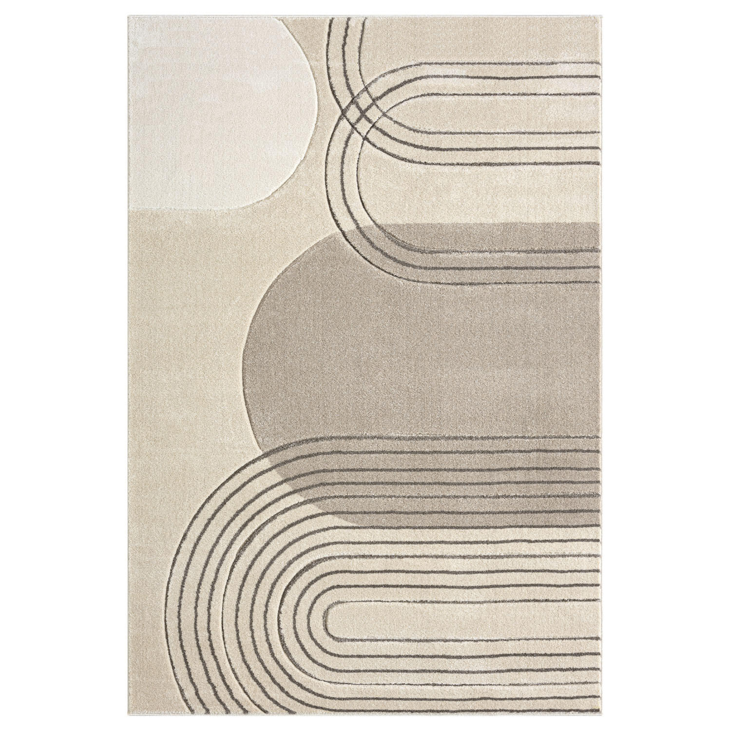 KURZFLOR-TEPPICH Bonito 7157 Braun 160x230 cm - Braun, Textil (160/230cm) - carpet city