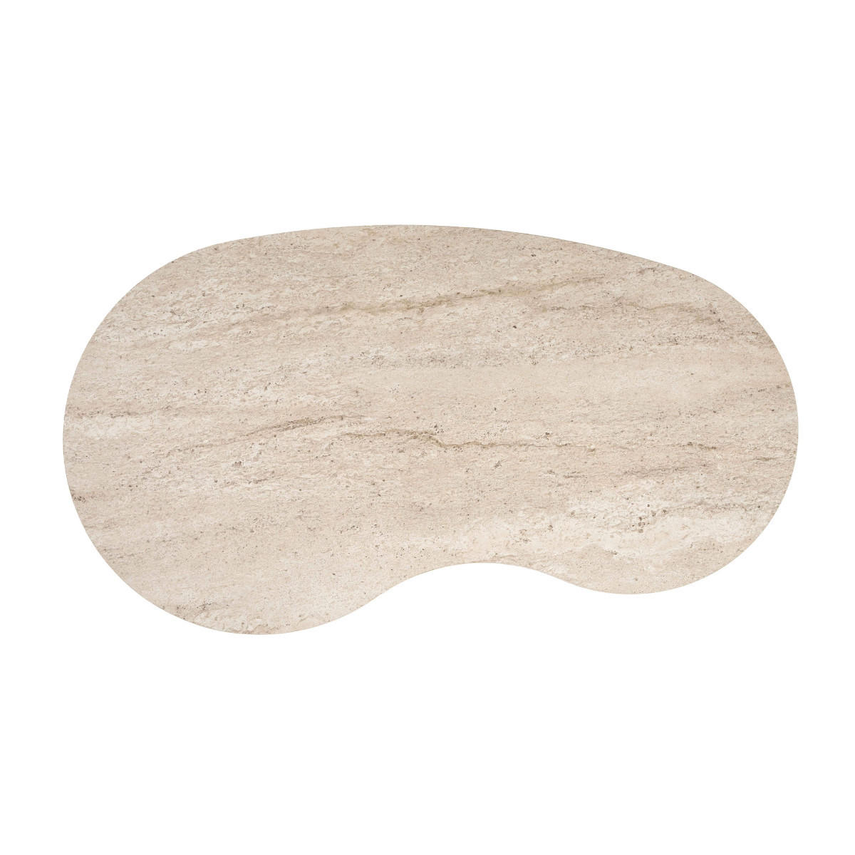 KONFERENČNÍ stolek s organickou deskou, délka 110 cm - MOSS - béžová, kompozitní dřevo (110/60/40cm) - Calicosy