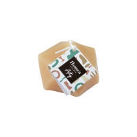 DEKO-KERZE Origami-Form Arty 7/7/5 cm - Beige, Paraffin (7/5/7cm) - Homea