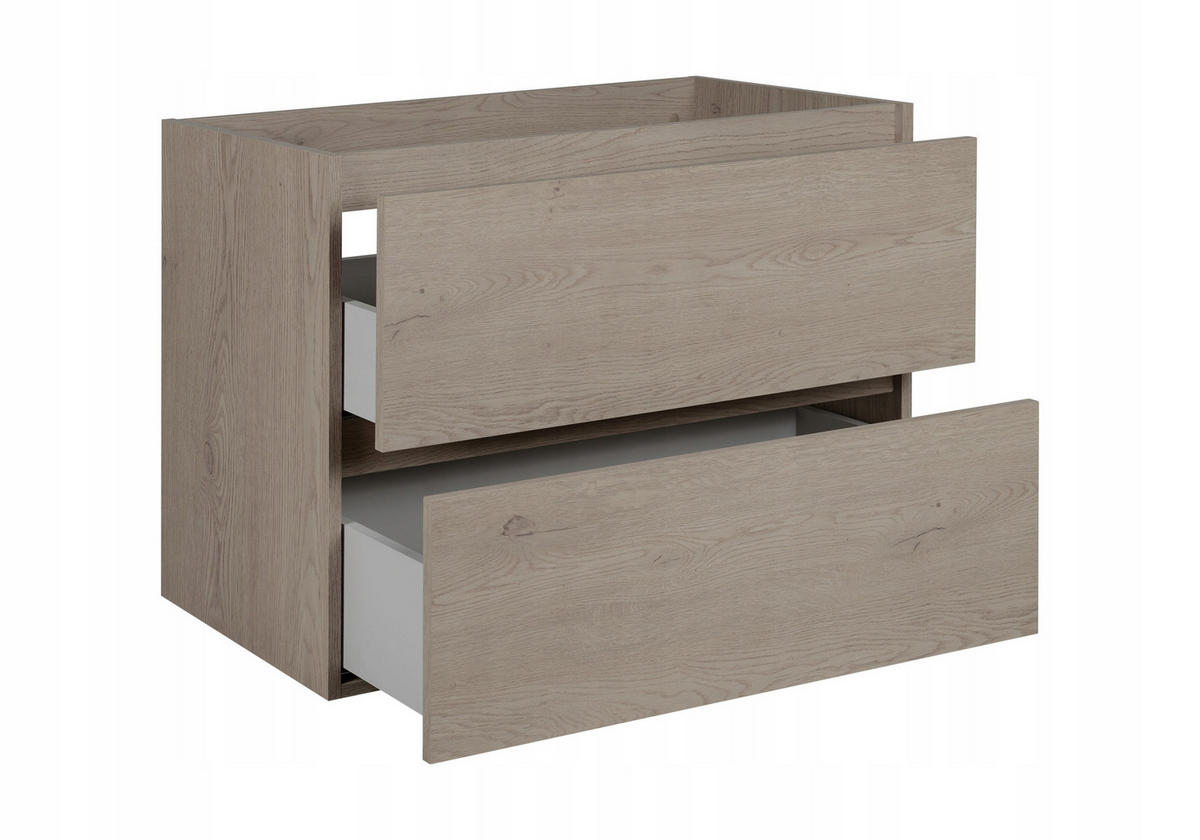 WASCHBECKUNTERSCHRANK SIMPLE 100cm Dunkleiche - Wildeiche, Holz (100/62/46cm) - Rodan