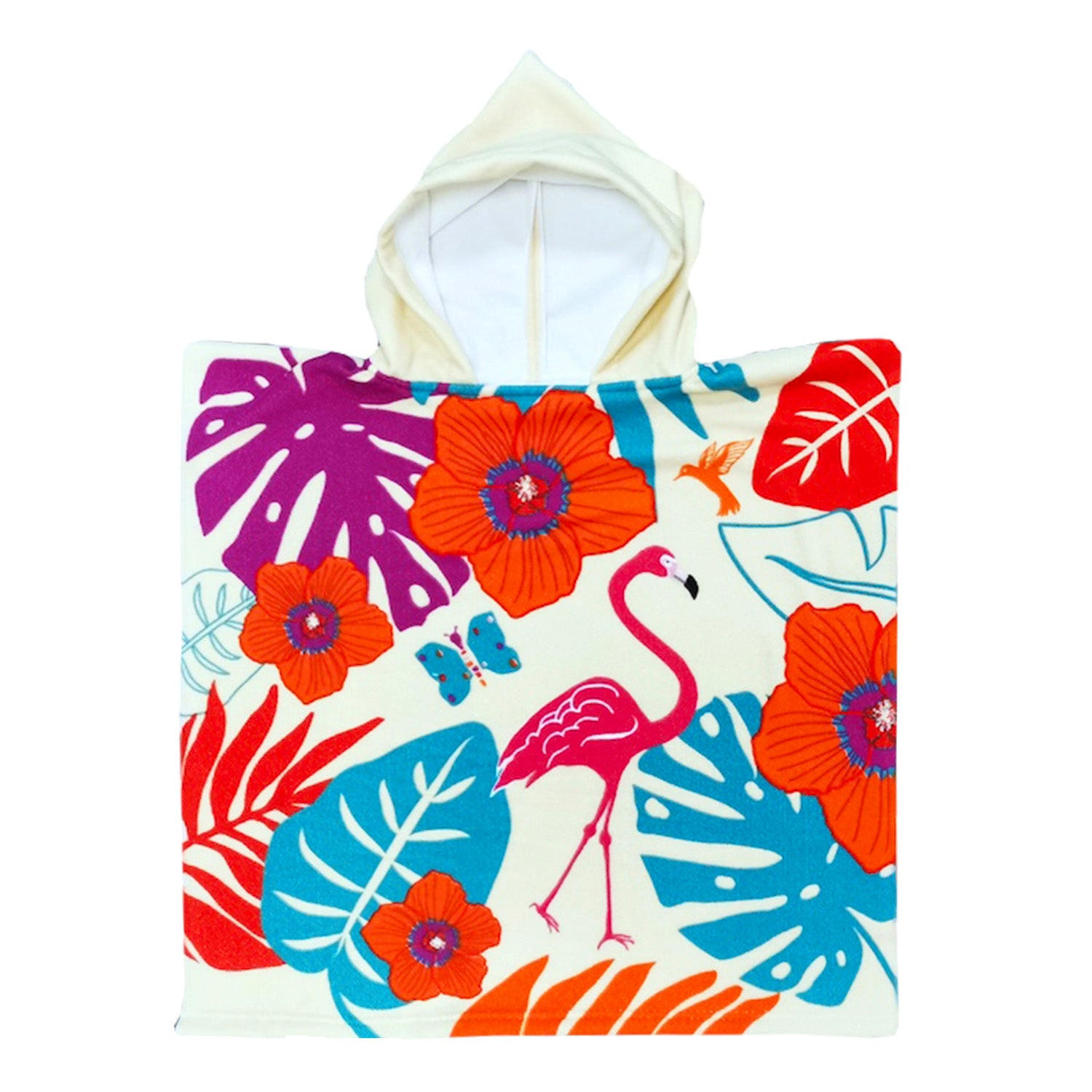 MIKROFASER PONCHO für Kinder Lindy 60x120 250 g/m² ecru - Beige, Textil (Einheitsgrößenull) - LE COMPTOIR DE LA PLAGE