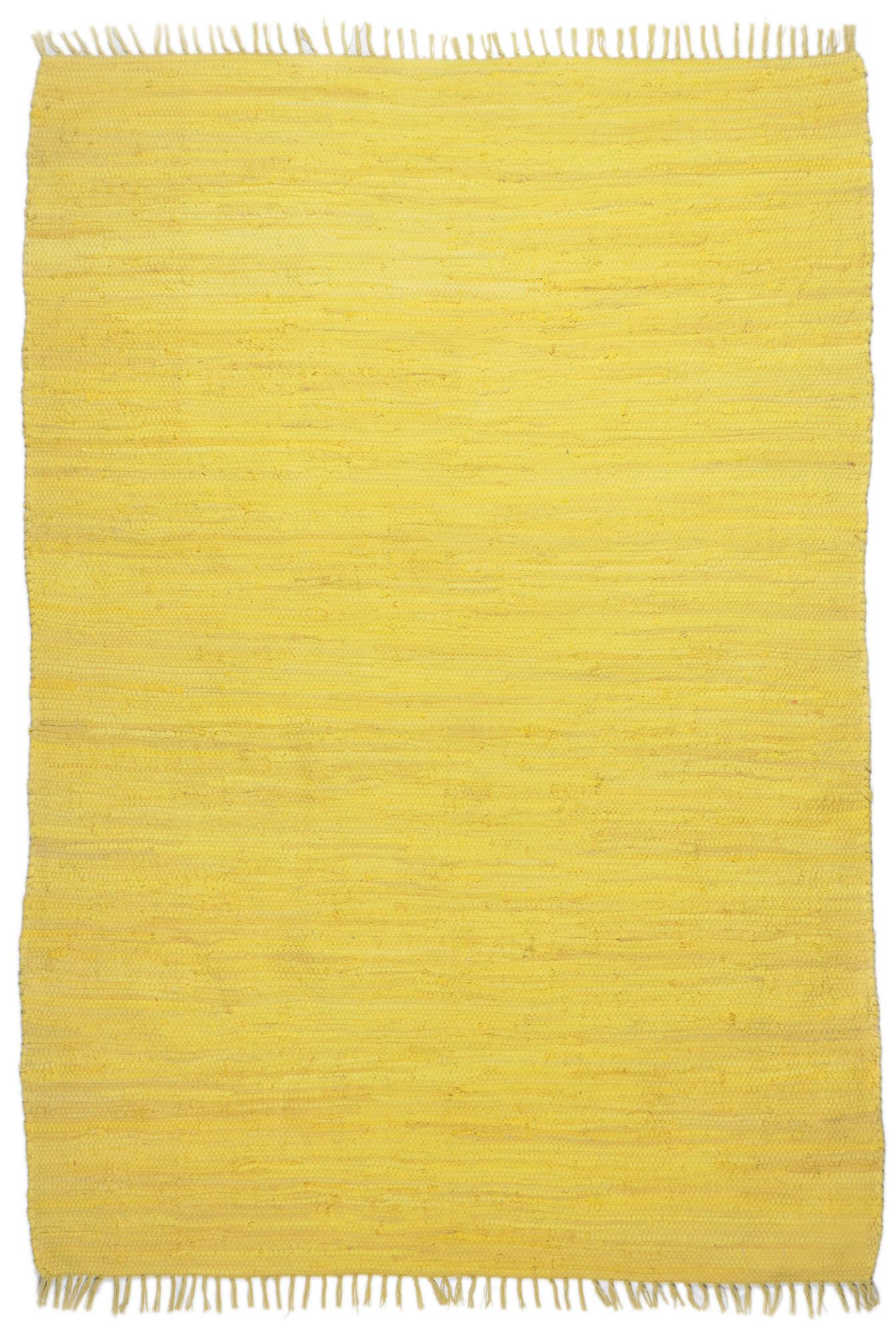 Rug and Roll Fleckerlteppich Gelb 160x230 cm